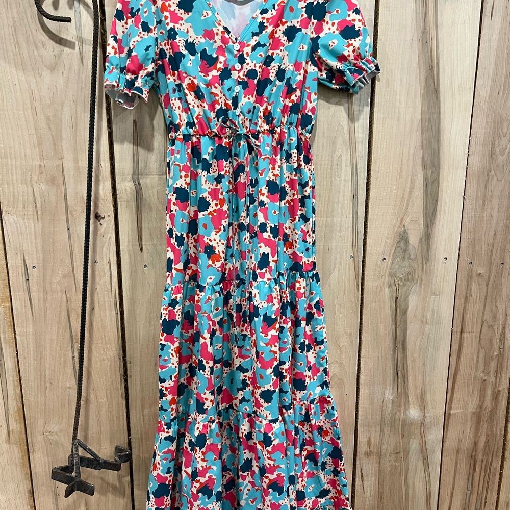 SHEIN Pastel Floral Dress